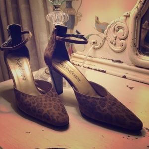 Yves Saint Laurent Animal Print Heels- 7 1/2